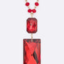 Crystal Teardrop Long Pendant Necklace