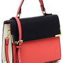 Colorblock Top Handle Satchel