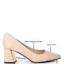 Casey Metallic Detail Block Heel Pumps