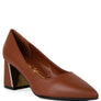 Casey Metallic Detail Block Heel Pumps