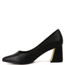 Casey Metallic Detail Block Heel Pumps