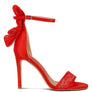 Delancy Bow Detail Lace Stiletto Sandals