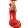 Delancy Bow Detail Lace Stiletto Sandals