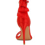 Delancy Bow Detail Lace Stiletto Sandals