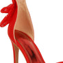 Delancy Bow Detail Lace Stiletto Sandals