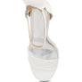 Delancy Bow Detail Lace Stiletto Sandals