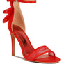 Delancy Bow Detail Lace Stiletto Sandals