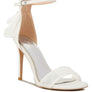 Delancy Bow Detail Lace Stiletto Sandals