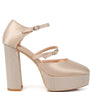 Shiver Rhinestones Embellished Platform Sandals