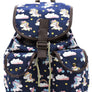 Unicorn Printed Canvas Backpack