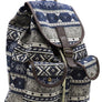 Tribal Printed Canvas Backpack