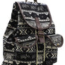 Tribal Printed Canvas Backpack