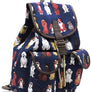 Puppy Printed Canvas Backpack