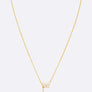 Cubic Zirconia Double Butterfly Pendant Necklace