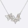 Cubic Zirconia Butterfly Pendant Necklace