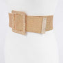 Plus Size Faux Straw Elastic Belt