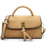 Twist Lock Flap Satchel Crossbody Bag