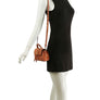 Twist Lock Flap Satchel Crossbody Bag