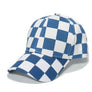 CHECKER PLAID PRINT CAP HAT