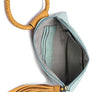 Fashion Cuff Handle Tassel Wristlet Clutch