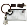 See Thru Transparent Clear Cuff Handle Clutch