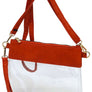 Fashion See Thru Transparent Clutch Crossbody Bag