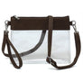 Fashion See Thru Transparent Clutch Crossbody Bag