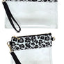 Fashion See Thru Transparent Clutch Crossbody Bag