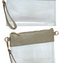 Fashion See Thru Transparent Clutch Crossbody Bag