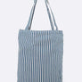 Rainbow Sequin Heart Patch Linen Canvas Tote