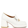 Morgan Metallic Embellishment Platform Loafers