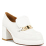 Morgan Metallic Embellishment Platform Loafers