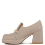 Morgan Metallic Embellishment Platform Loafers