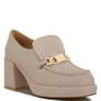 Morgan Metallic Embellishment Platform Loafers