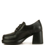 Zaila Leather Block Heel Oxfords