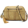 Fashion Whipstitch Tassel Crossbody Bag