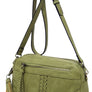 Fashion Whipstitch Tassel Crossbody Bag