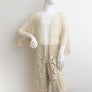 Elegant Mixed Lace Tassel Fringe Crochet Kimono
