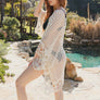 Breezy Grid Crochet Kimono - Stylish Layering