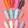 Diona J Insulated Stainless Steel Water Bottle with Handle and Straw Lid - 40 oz Reusable Tumbler for Hot and Cold Beverages