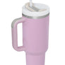 Diona J Insulated Stainless Steel Water Bottle with Handle and Straw Lid - 40 oz Reusable Tumbler for Hot and Cold Beverages