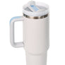 Diona J Insulated Stainless Steel Water Bottle with Handle and Straw Lid - 40 oz Reusable Tumbler for Hot and Cold Beverages