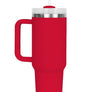 Diona J Insulated Stainless Steel Water Bottle with Handle and Straw Lid - 40 oz Reusable Tumbler for Hot and Cold Beverages