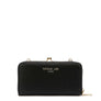 NICOLE LEE SIGNATURE KISS LOCK CROSSBODY WALLET