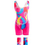 Barbie Cosplay Outfit for Women - Ken Gosling Retro Pink Sports Wear Set with Dots Skatewear Top & Swimsuit Bottoms for Halloween Costume Parties