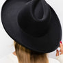 Vegan Felt Panama Upturned Brim HAT FOR WOMEN