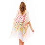 DIONA J MULTI PRINTED SILK KIMONO ONE SIZE COLOR PINK