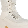 Wellerman Faux Fur Detail Chunky Hiker Boots