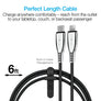Naztech Titanium USB-C to Lightning Braided Cable