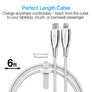 Naztech Titanium USB-C to Lightning Braided Cable